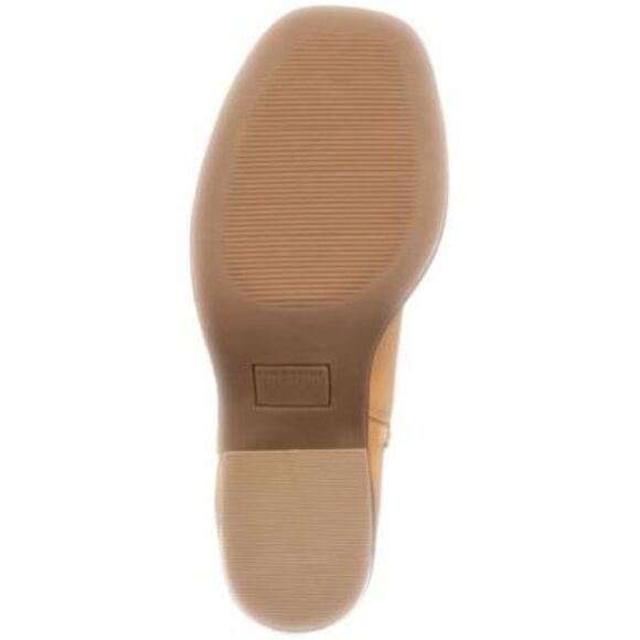 SUN STONE Womens Beige Denverrp Square Toe Block Heel Zip-Up Heeled Boots 10 M - Picture 4 of 4